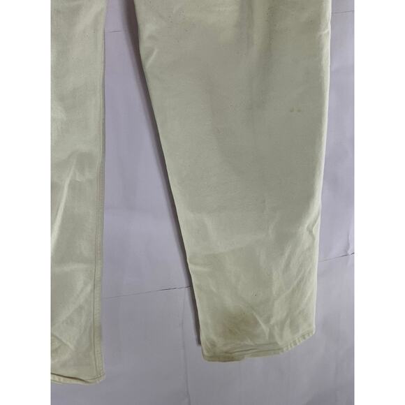 BANANA REPUBLIC Women's Beige Relaxed-Fit Straight-Leg Five Pocket Jean SZ 32X32 - Picture 8 of 12